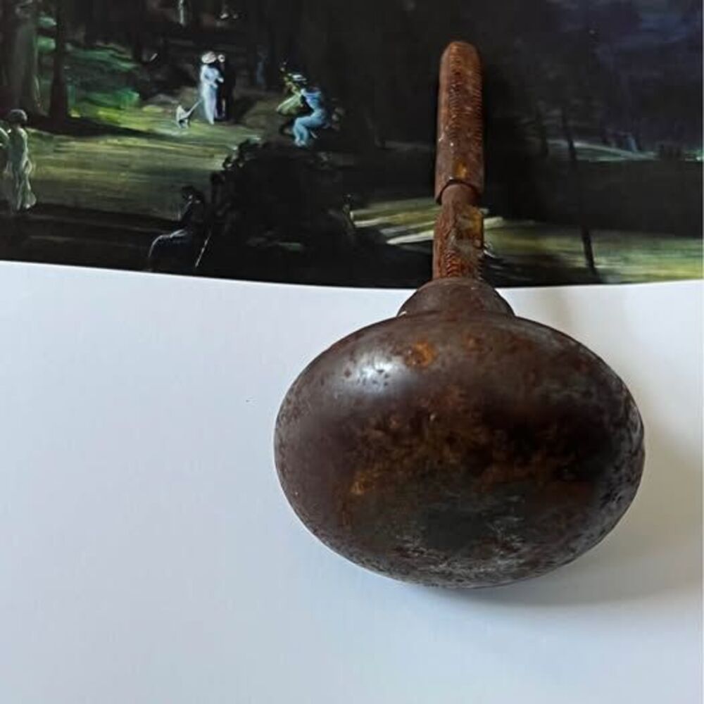 Single Antique Iron Door Knob